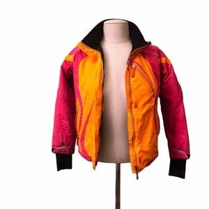 Obermeyer Orange /pink juniors ski jacket size 10 juniors